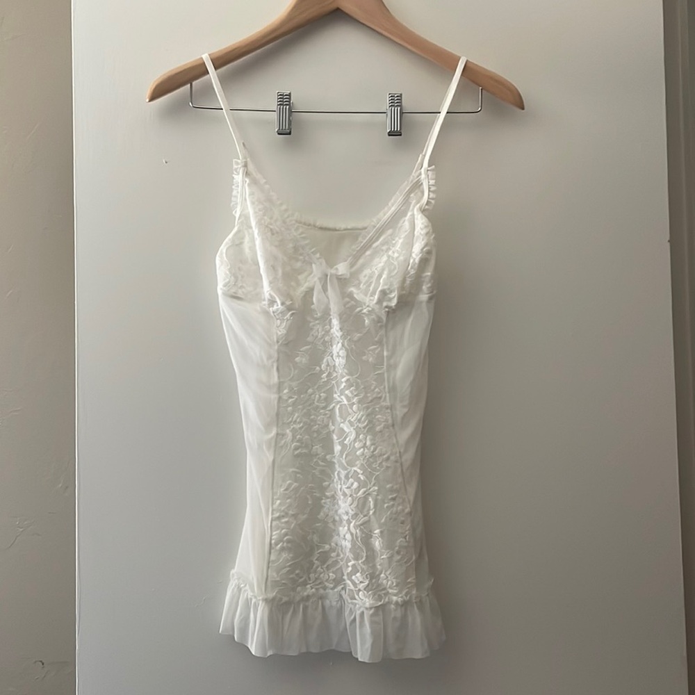 DKNY Lace Babydoll Top